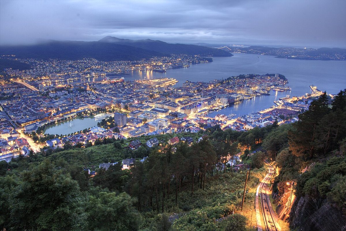 Scenic view of Bergen