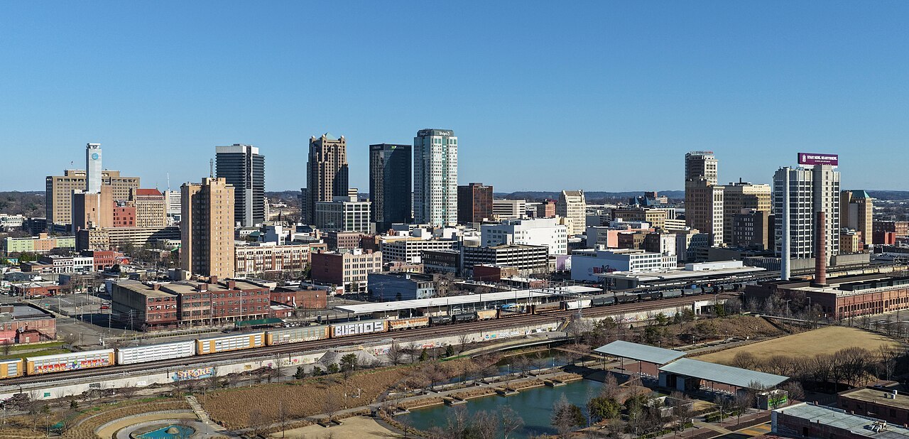 Representative Birmingham, Alabama city scene; not a photograph of Birmingham Civil Rights Institute