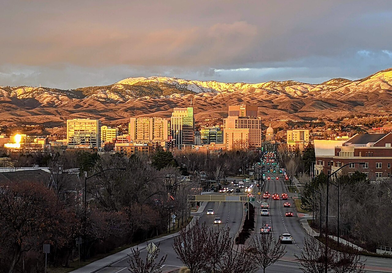 Representative Boise, Idaho city scene; not a photograph of Boise River Greenbelt