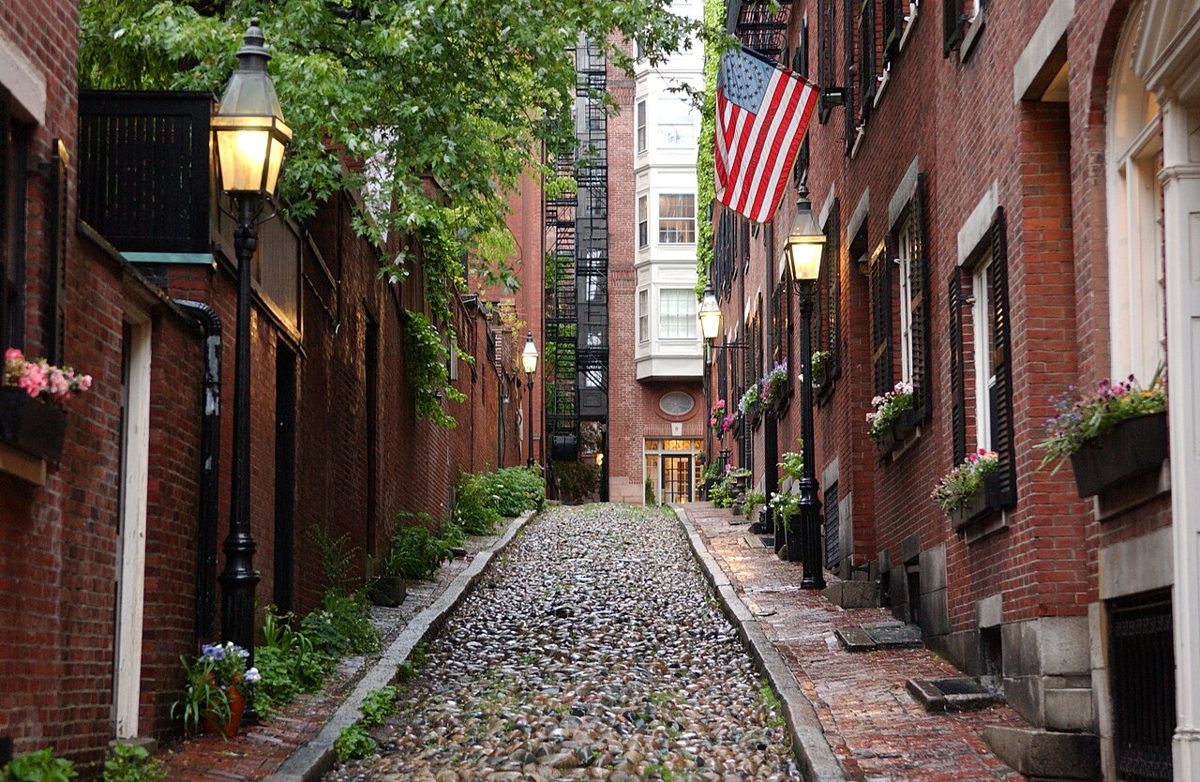 Scenic view of Boston
