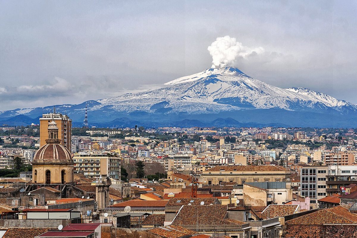 Scenic view of Catania