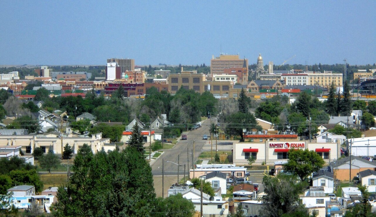 Representative Cheyenne, Wyoming city scene; not a photograph of Wyoming State Capitol