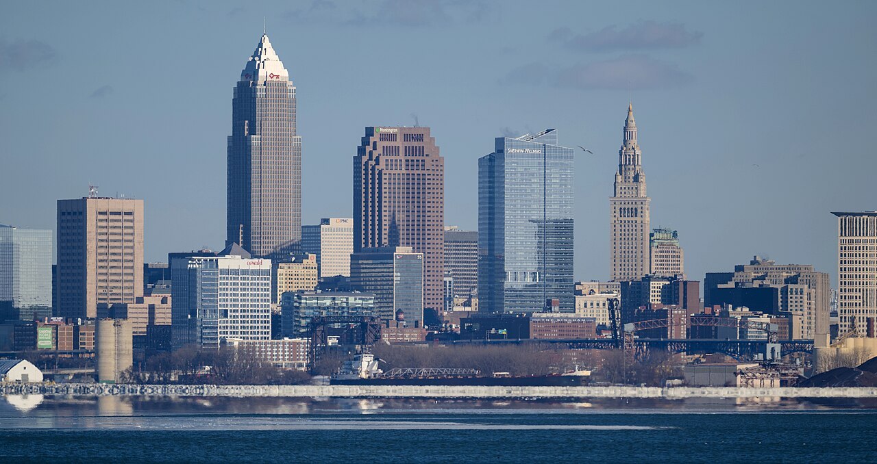 Representative Cleveland, Ohio city scene; not a photograph of Cleveland Museum of Art