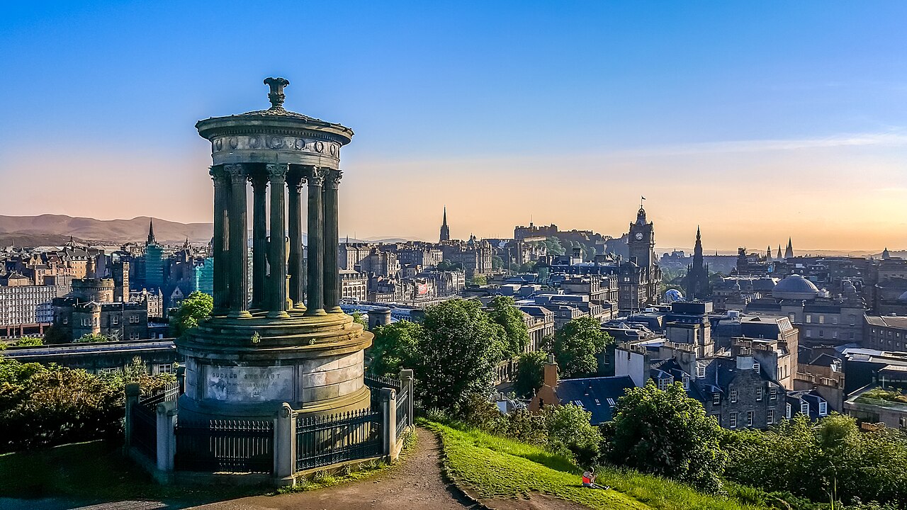 Scenic view of Edinburgh