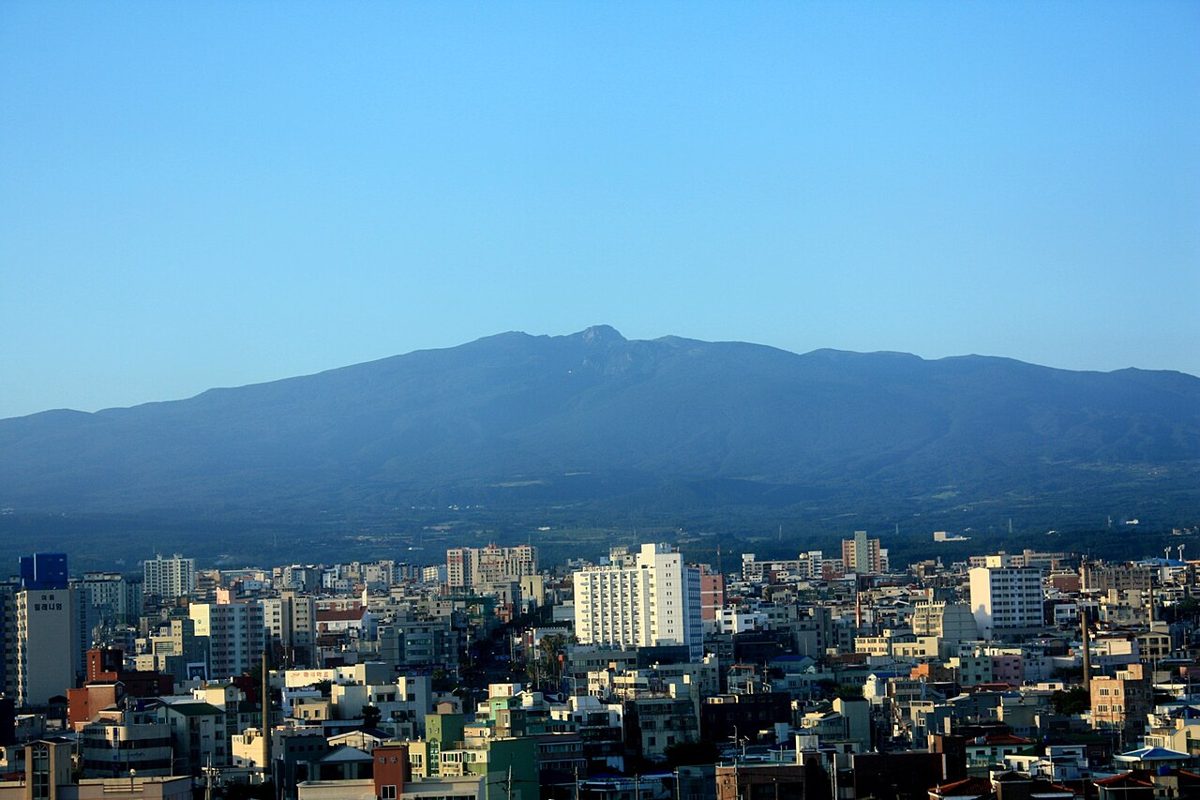 Scenic view of Jeju