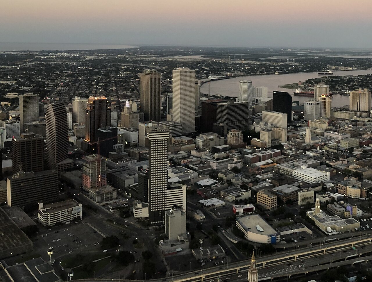 Representative New Orleans, Louisiana city scene; not a photograph of French Quarter