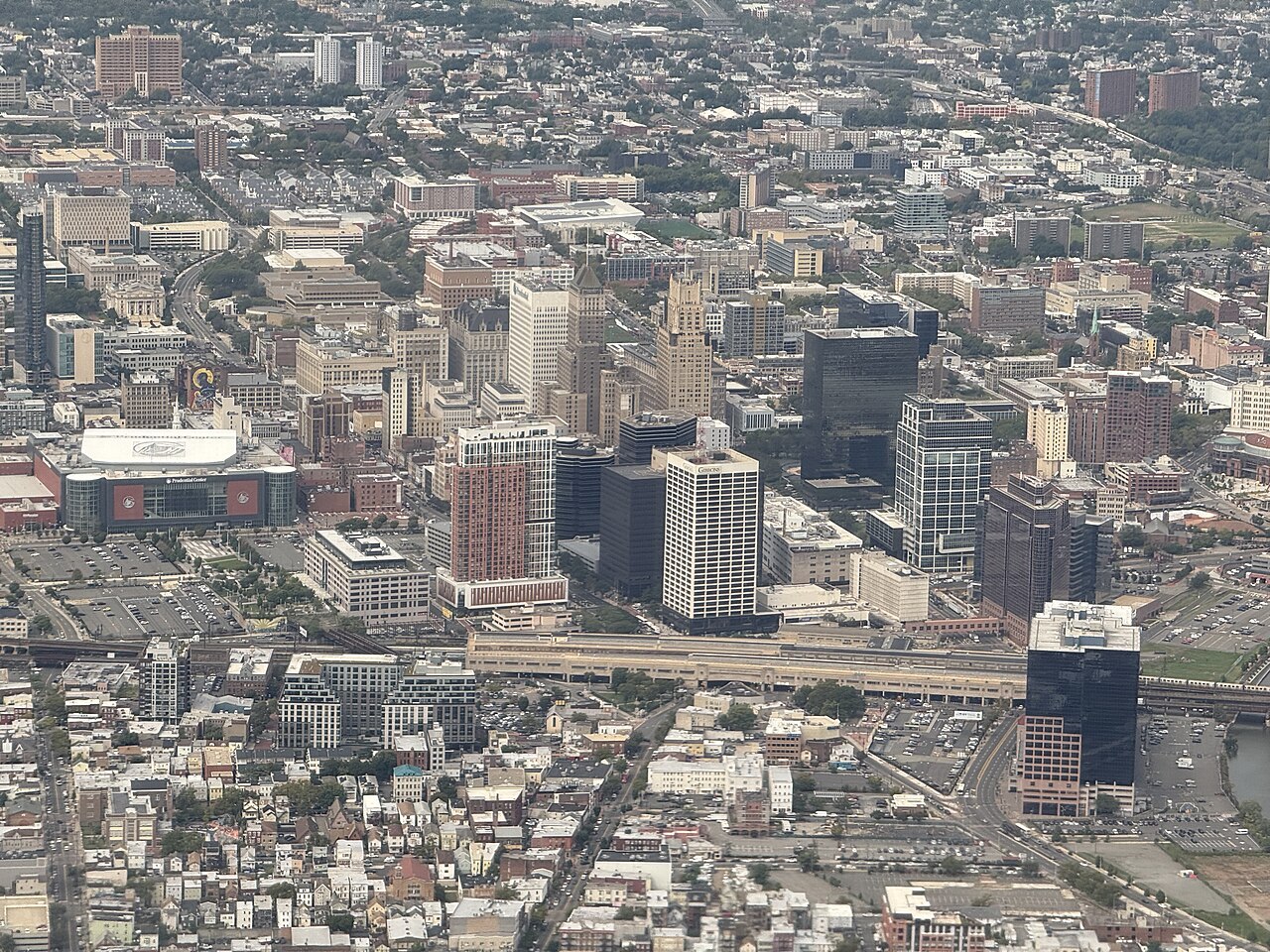 Representative Newark, New Jersey city scene; not a photograph of Newark Museum of Art