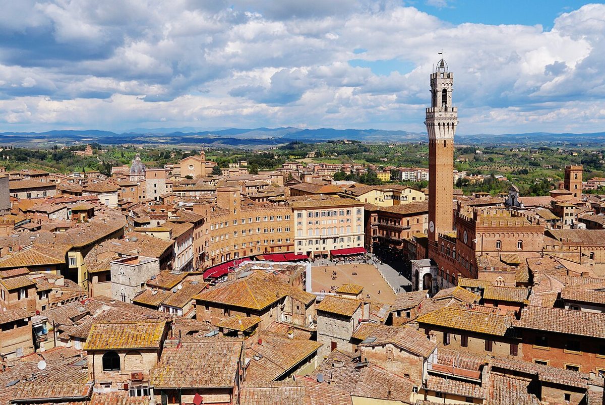Scenic view of Siena