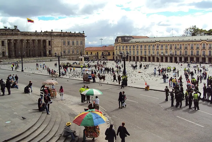 Bolívar Square in Bogota