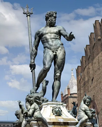 Fountain of Neptune, Bologna in Bologna