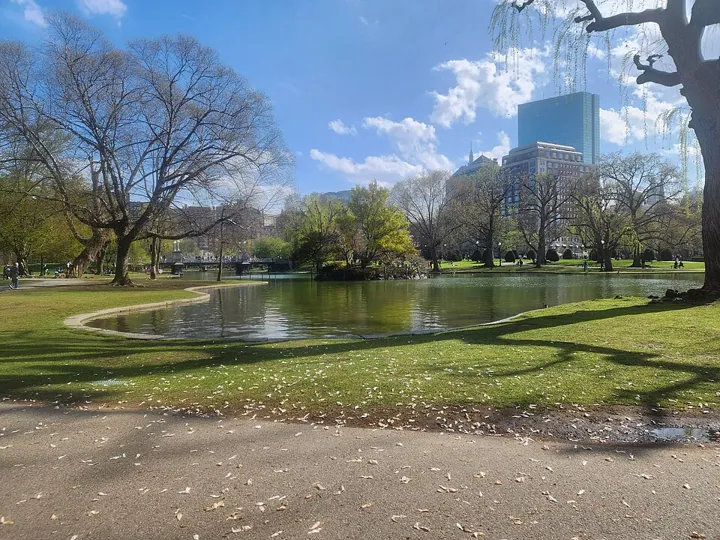 Boston Public Garden in Boston