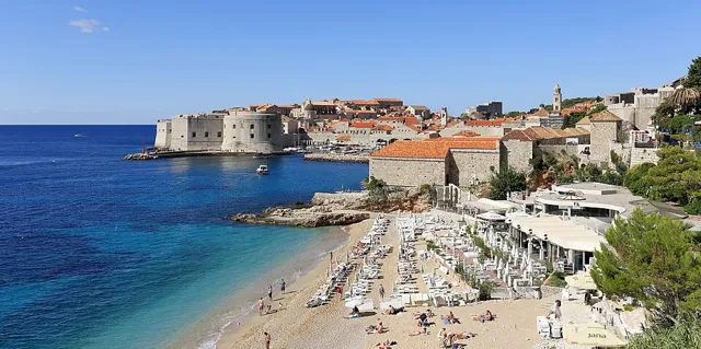 Banje Beach in Dubrovnik