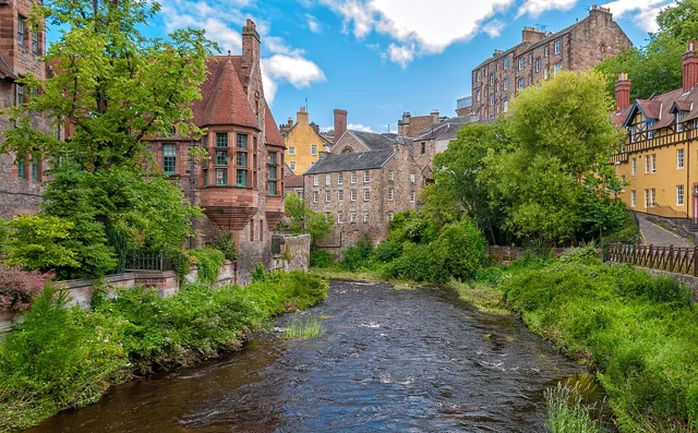 Dean Village in Edinburgh