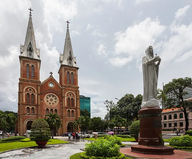 Notre-Dame Cathedral Basilica of Saigon in Ho Chi Minh City