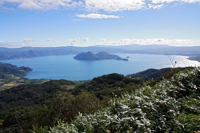 Lake Toya in Hokkaido, Japan