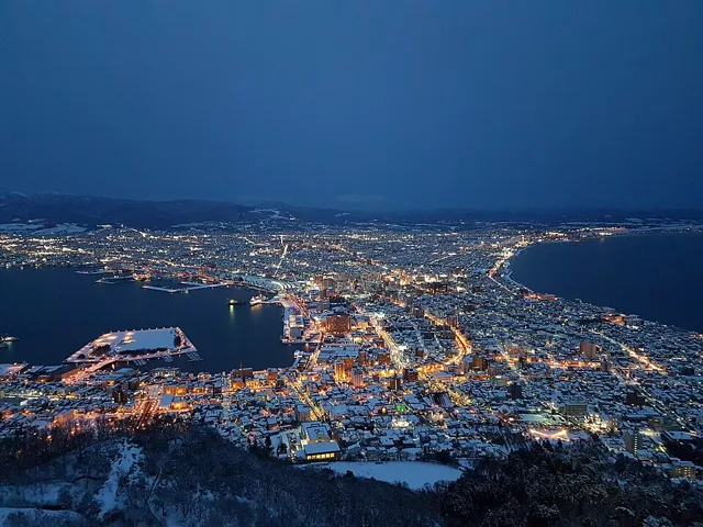 Mount Hakodate in Hokkaido, Japan