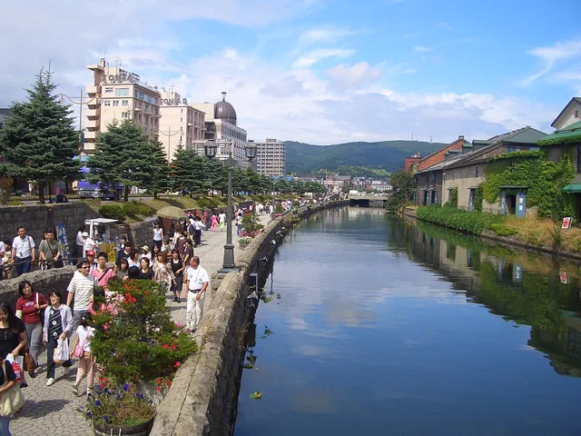 Otaru Canal in Hokkaido, Japan