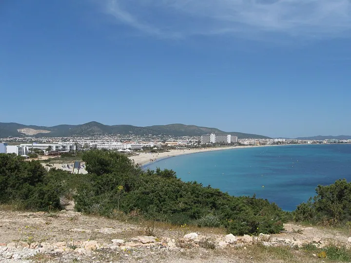 Playa d'en Bossa in Ibiza
