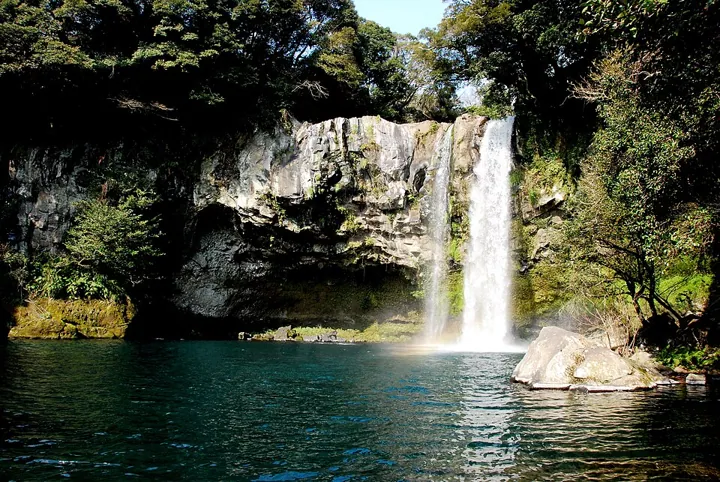 Cheonjiyeon Waterfall in Jeju