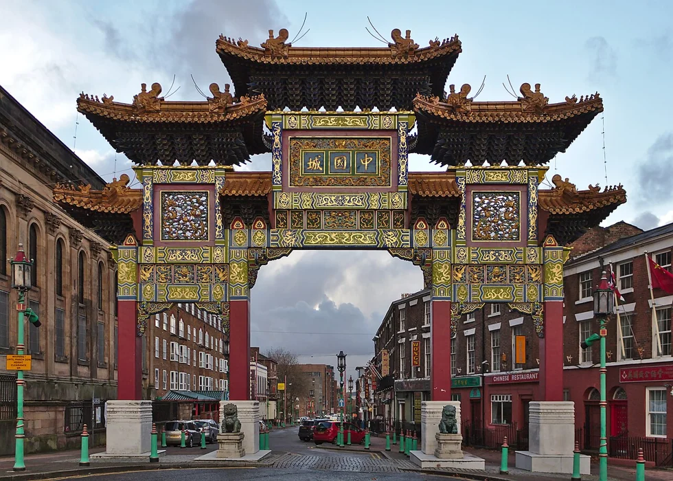 Liverpool Chinatown in Liverpool