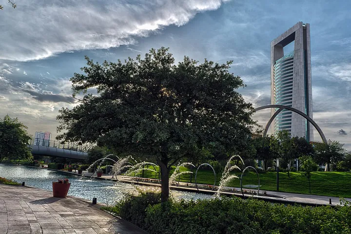 Paseo Santa Lucía in Monterrey