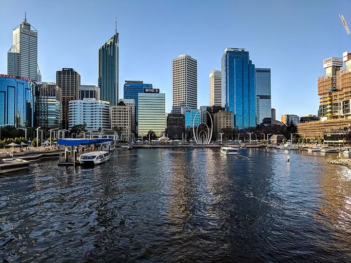 Elizabeth Quay in Perth