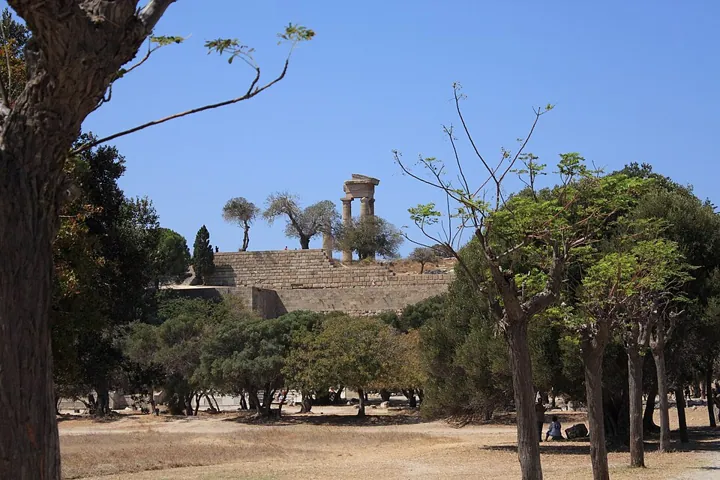 Acropolis of Rhodes in Rhodes