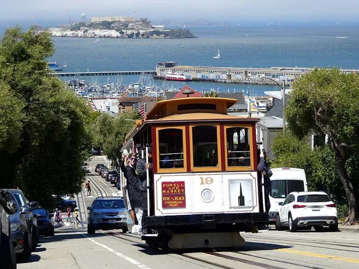 San Francisco cable car system in San Francisco