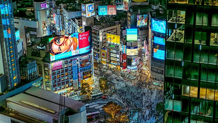 Shibuya Crossing in Tokyo