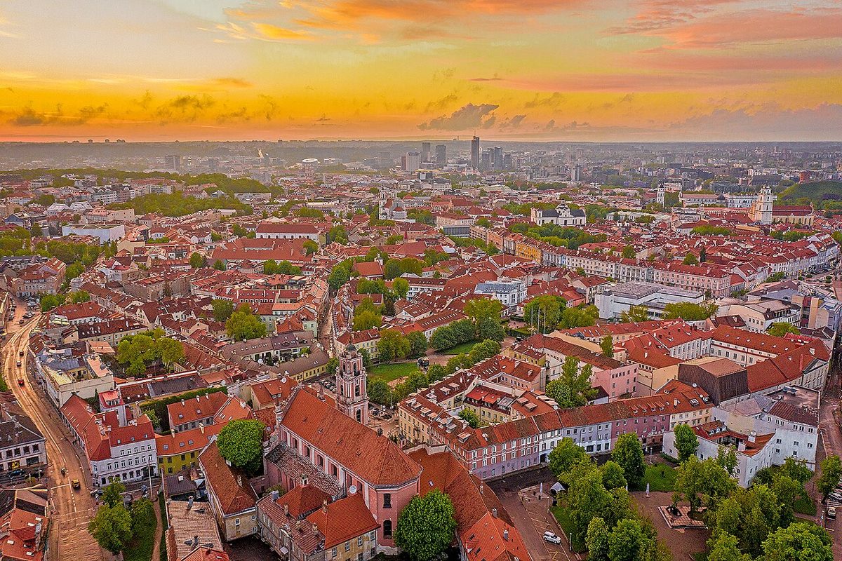 Scenic view of Vilnius